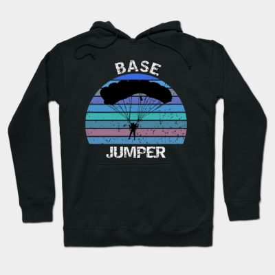 Base Jumper Vintage Sunset Design Hoodie Official Skydiver Merch