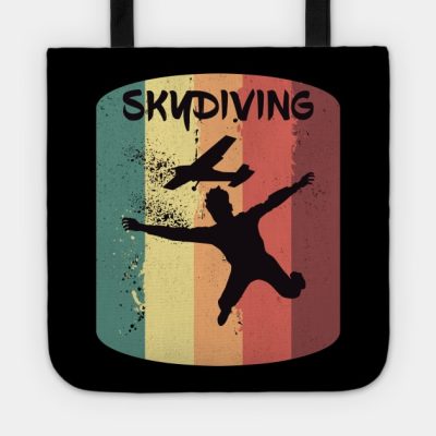 Vintage Skydiving Plane Jumping Parachute Gift Tote Official Skydiver Merch