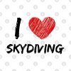 I Love Skydiving Throw Pillow Official Skydiver Merch