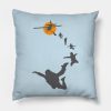 Skydiving Free Fall Parachute Throw Pillow Official Skydiver Merch