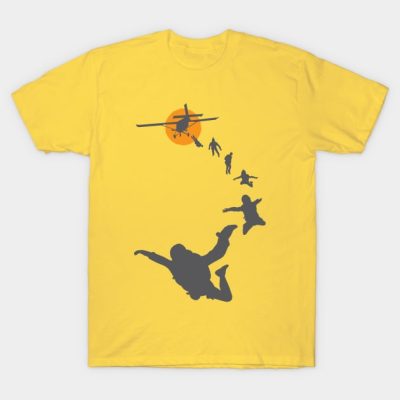 Skydiving Free Fall Parachute T-Shirt Official Skydiver Merch