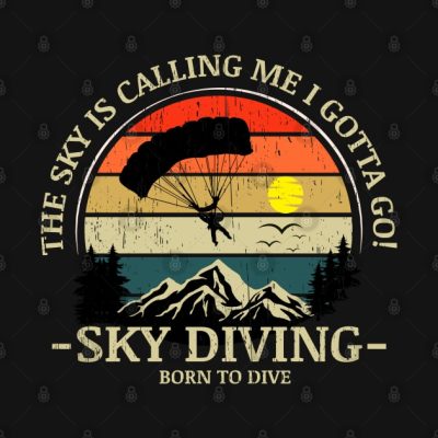 Skydiving Adventures Sky Is Calling Parachutes On  Phone Case Official Skydiver Merch