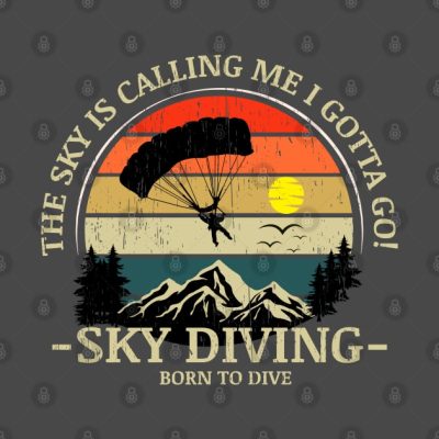 Skydiving Adventures Sky Is Calling Parachutes On  Tapestry Official Skydiver Merch