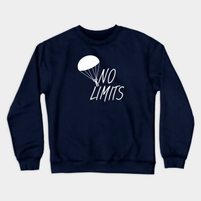 Skydiving No Limits Crewneck Sweatshirt Official Skydiver Merch