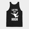 Lets Get High Mens Skydiver Blue Skies Skydiving Tank Top Official Skydiver Merch