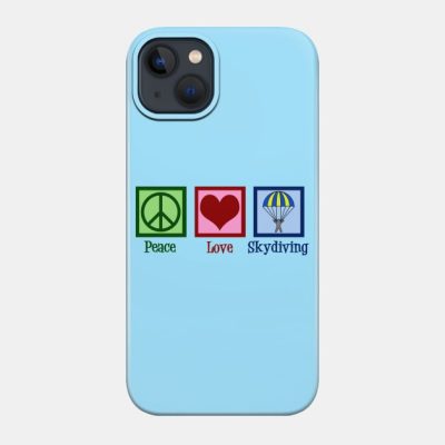 Peace Love Skydiving Phone Case Official Skydiver Merch