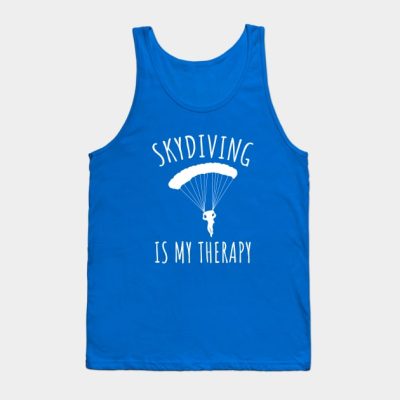 Skydiving Is My Therapy Tank Top Official Skydiver Merch