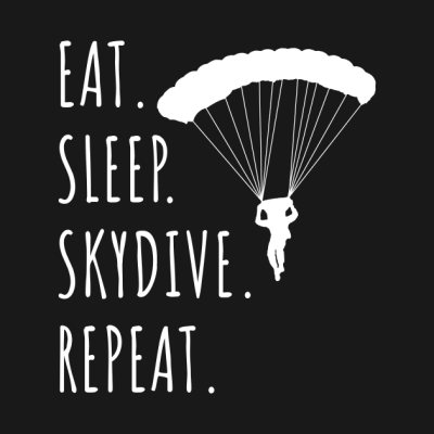 Eat Sleep Skydive Repeat Tank Top Official Skydiver Merch