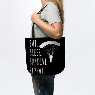 Eat Sleep Skydive Repeat Tote Official Skydiver Merch