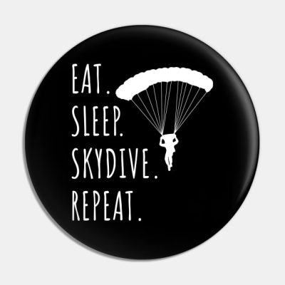 Eat Sleep Skydive Repeat Pin Official Skydiver Merch