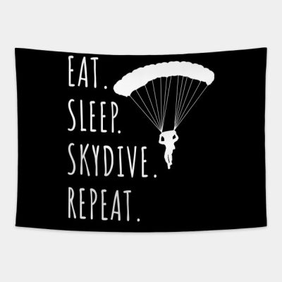 Eat Sleep Skydive Repeat Tapestry Official Skydiver Merch