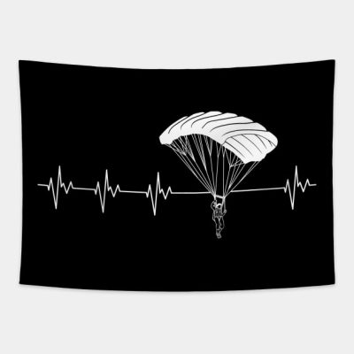 Skydiving Heartbeat Tapestry Official Skydiver Merch