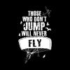 Those Who Dont Jump Will Never Fly Skydiving Throw Pillow Official Skydiver Merch