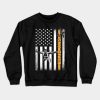 American Skydiver Usa Flag Crewneck Sweatshirt Official Skydiver Merch