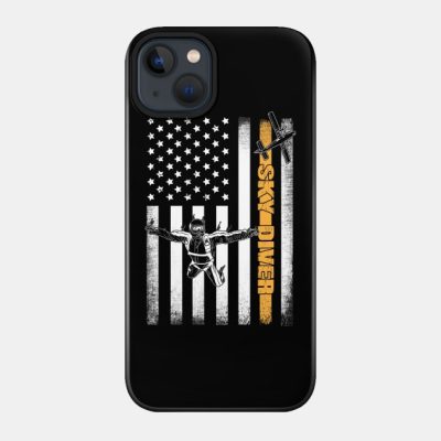 American Skydiver Usa Flag Phone Case Official Skydiver Merch