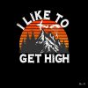 I Like To Get High Retro Skydiver Plane Skydiving Tote Bag Official Skydiver Merch