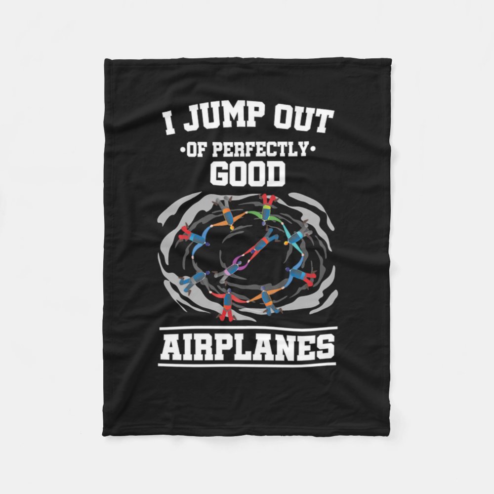 i jump out on airplanes skydiving parachuting extr fleece blanket r96f252377fce4c289814cb1f559f179c zkhkh 1000 - Skydiver Gifts