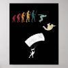 skydiving evolution retro vintage poster rd7ab4601044243fba95dfaf5614d4d61 wva 8byvr 307 - Skydiver Gifts