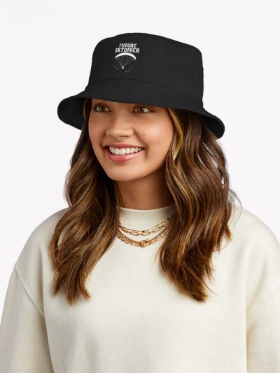 Future Skydiver: Soaring Towards Adventure Bucket Hat Official Skydiver Merch