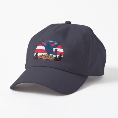 Patriotic Skydiver Us American Flag Freedom Skydiving Cap Official Skydiver Merch