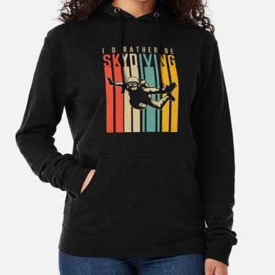 I'D Rather Be Skydiving Funny Retro Vintage Skydiver Skydiving Skydrive - Funny Skydiving Hoodie Official Skydiver Merch