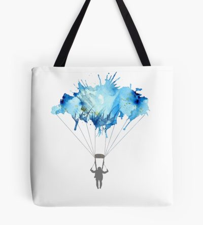 Skydiving, Skydiver Parachute, Parachuting. Watercolor Illustration Tote Bag Official Skydiver Merch