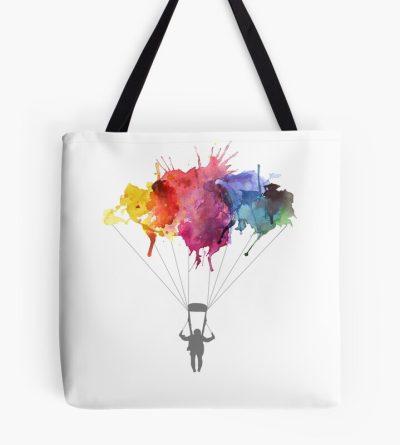 Skydiving, Skydiver Parachute, Parachuting. Watercolor Illustration Tote Bag Official Skydiver Merch