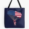 American Flag Skydiver Tote Bag Official Skydiver Merch