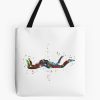 Couple Skydiving, Skydiver Couple Kissing Tote Bag Official Skydiver Merch