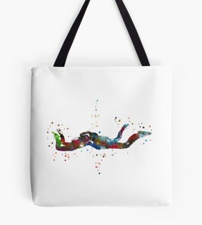 Couple Skydiving, Skydiver Couple Kissing Tote Bag Official Skydiver Merch