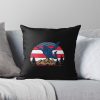 Patriotic Skydiver Us American Flag Freedom Skydiving Throw Pillow Official Skydiver Merch