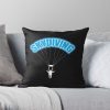 Skydiving Parachuting Skydiver, Parachute Throw Pillow Official Skydiver Merch