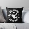 Skydiver Dropout Freefalling Throw Pillow Official Skydiver Merch