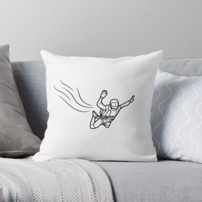 Simple Skydiver Throw Pillow Official Skydiver Merch