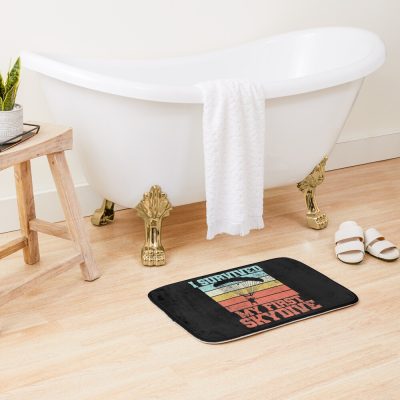 Skydiving Skydive Skydiver Bath Mat Official Skydiver Merch