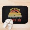 Retro Skydiving Vintage Skydiver Bath Mat Official Skydiver Merch