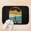 Sky Is My Home. Funny Skydiver Quote, Skydiving Retro Vintage, Parachutist Bath Mat Official Skydiver Merch