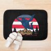 Patriotic Skydiver Us American Flag Freedom Skydiving Bath Mat Official Skydiver Merch