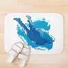 Skydiver Tracking With Blue Clouds Bath Mat Official Skydiver Merch