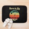 Paragliding Retro Paraglider Skydiver Parachute Bath Mat Official Skydiver Merch