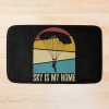 Sky Is My Home. Funny Skydiver Quote, Skydiving Retro Vintage, Parachutist Bath Mat Official Skydiver Merch