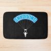 Skydiving Parachuting Skydiver, Parachute Bath Mat Official Skydiver Merch