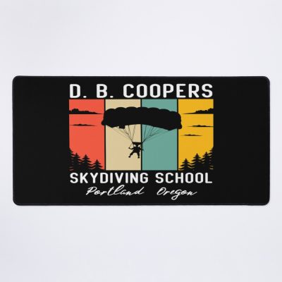 D. B. Coopers Skydiving School Portland ,D B Coopers Skydiving School Portland, Oregon Funny , Vintage Skydiving Funny Skydiver Retro Mouse Pad Official Skydiver Merch