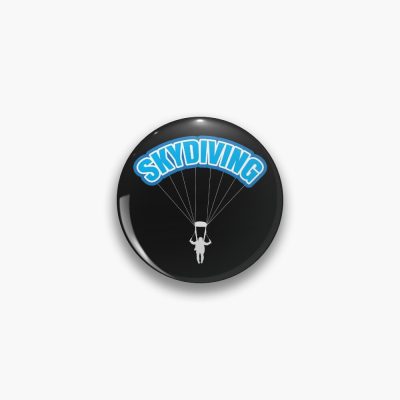 Skydiving Parachuting Skydiver, Parachute Pin Official Skydiver Merch