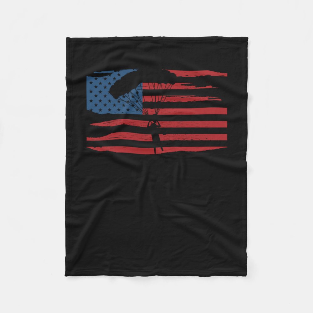usa flag skydiving skydive extreme sports parachut fleece blanket r4eaf6e8024b647389c5522b019adfe16 zkhkh 1000 - Skydiver Gifts