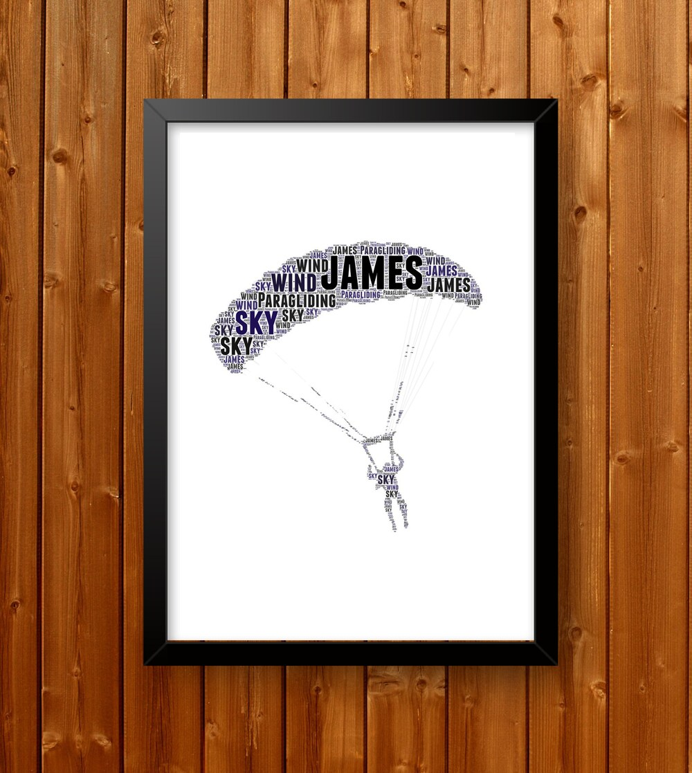 Personalised Skydiving Wall Art