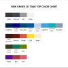 tank top color chart - Skydiver Gifts Store